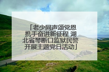 老少同声颂党恩 携手奋进新征程 湖北省琴断口监狱民警开展主题党日活动