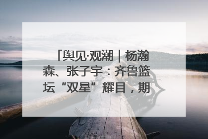 舆见·观潮｜杨瀚森、张子宇：齐鲁篮坛“双星”耀目，期许与挑战并存