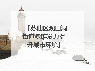 苏仙区观山洞街道多维发力提升城市环境