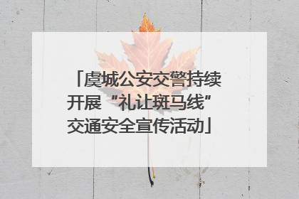 虞城公安交警持续开展“礼让斑马线”交通安全宣传活动