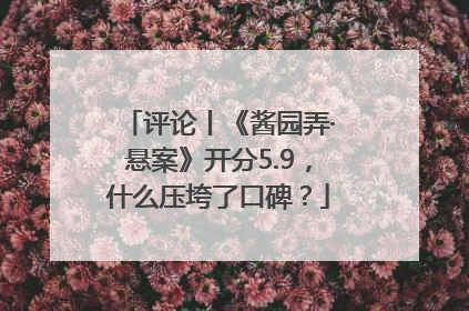 评论丨《酱园弄·悬案》开分5.9，什么压垮了口碑？