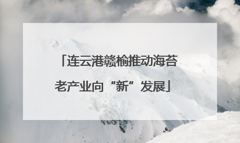 连云港赣榆推动海苔老产业向“新”发展