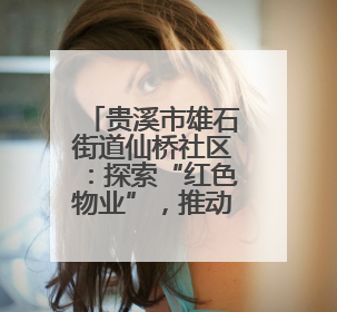 贵溪市雄石街道仙桥社区：探索“红色物业”，推动基层治理（图）
