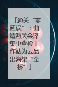 通关“零延误”：曲靖海关会泽集中查检工作站为云品出海架“金桥”