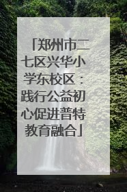 郑州市二七区兴华小学东校区：践行公益初心促进普特教育融合