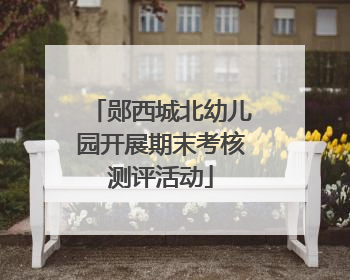 郧西城北幼儿园开展期末考核测评活动