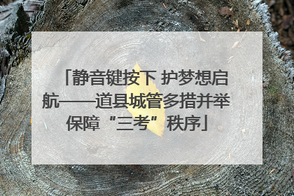 静音键按下 护梦想启航——道县城管多措并举保障“三考”秩序