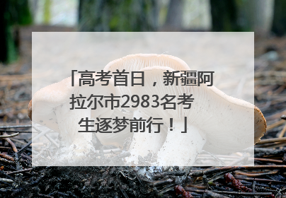 高考首日，新疆阿拉尔市2983名考生逐梦前行！