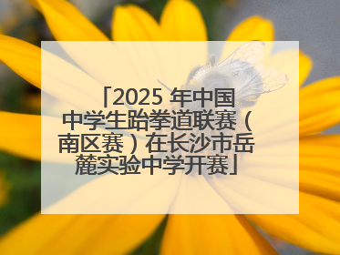 2025 年中国中学生跆拳道联赛（南区赛）在长沙市岳麓实验中学开赛