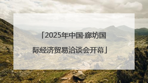 2025年中国·廊坊国际经济贸易洽谈会开幕