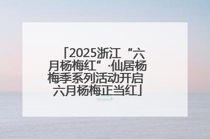 2025浙江“六月杨梅红”·仙居杨梅季系列活动开启 六月杨梅正当红