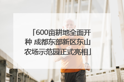 600亩耕地全面开种 成都东部新区东山农场示范园正式亮相